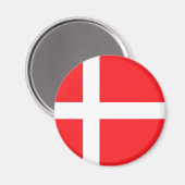 Dänemark Flagge Magnet (Vorderseite/Rückseite)