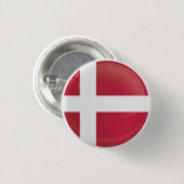 Dänemark - Flagge mit dem Symbol Button (Vorne & Hinten)