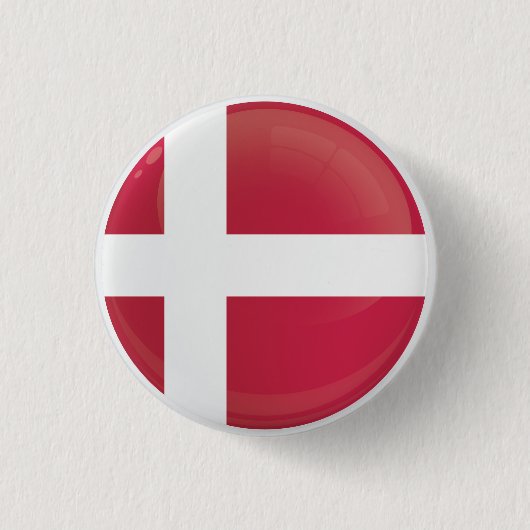 Dänemark - Flagge mit dem Symbol Button (Vorderseite)