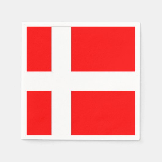 Dänemark Flagge Napkins! Serviette (Vorderseite)