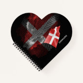 Dänemark-Flagge Notizblock (Vorderseite)