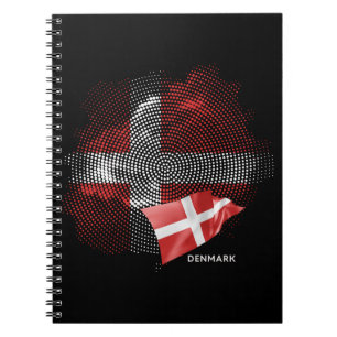 Dänemark-Flagge Notizblock