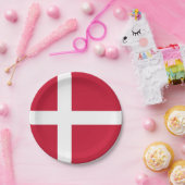 Dänemark Flagge Pappteller (Party)