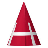 Dänemark flagge Party Hat Partyhütchen (Rückseite)