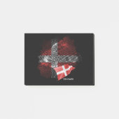 Dänemark-Flagge Post-it Klebezettel (Vorderseite)