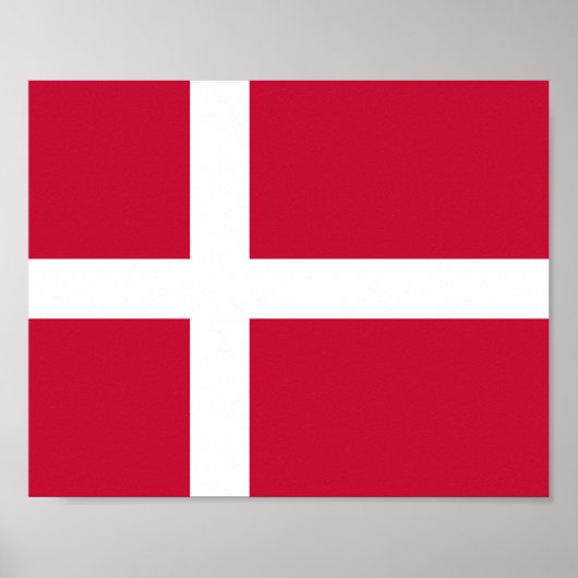 Dänemark Flagge Poster (Vorne)