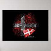 Dänemark-Flagge Poster (Vorne)