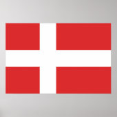 Dänemark-Flagge Poster (Vorne)