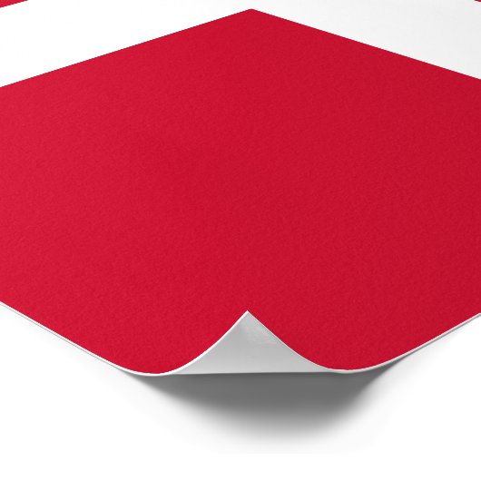 Dänemark Flagge Poster (Ecke)