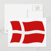 Dänemark Flagge Postkarte (Vorne/Hinten)