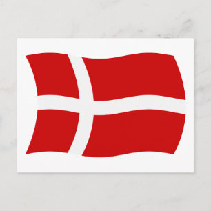 Dänemark Flagge Postkarte
