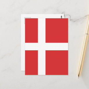 Dänemark-Flagge Postkarte