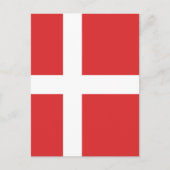 Dänemark-Flagge Postkarte (Vorderseite)