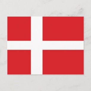 Dänemark Flagge Postkarte