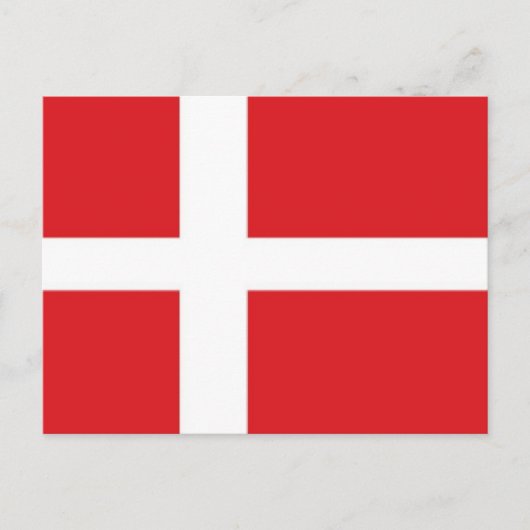 Dänemark Flagge Postkarte (Vorderseite)