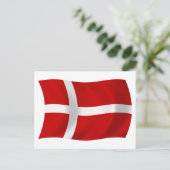 Dänemark Flagge Postkarte (Stehend Vorderseite)