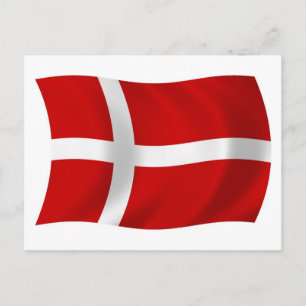 Dänemark Flagge Postkarte