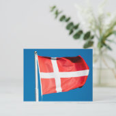Dänemark Flagge Postkarte (Stehend Vorderseite)