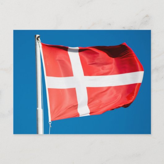 Dänemark Flagge Postkarte (Vorderseite)
