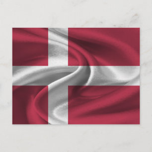 Dänemark Flagge Postkarte