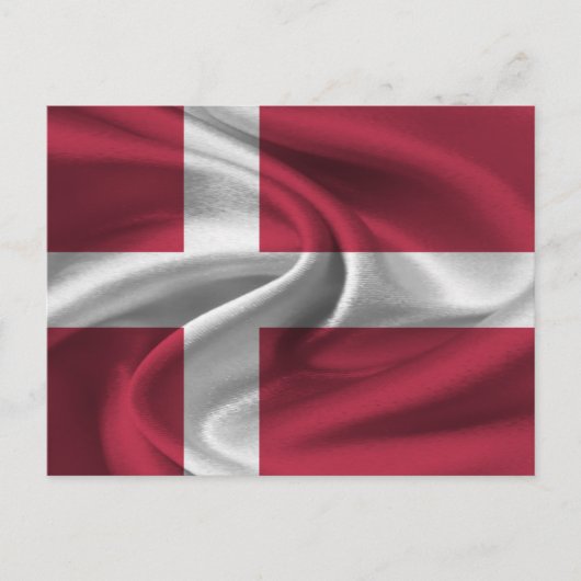 Dänemark Flagge Postkarte (Vorderseite)