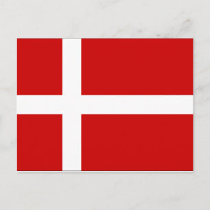 Dänemark Flagge Postkarte