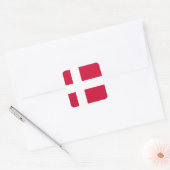 Dänemark Flagge Quadratischer Aufkleber (Umschlag)