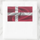 Dänemark Flagge Rechteckiger Aufkleber (Tasche)