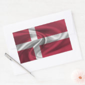 Dänemark Flagge Rechteckiger Aufkleber (Umschlag)