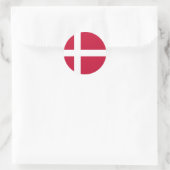 Dänemark Flagge Runder Aufkleber (Tasche)
