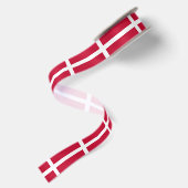 Dänemark-Flagge Satinband (Rückseite)