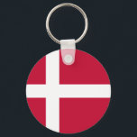Dänemark Flagge Schlüsselanhänger<br><div class="desc">Dänemark Flagge</div>