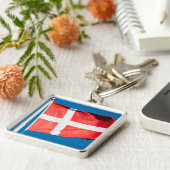 Dänemark Flagge Schlüsselanhänger (Seite)