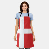 Dänemark-Flagge Schürze (Getragen)