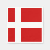 Dänemark Flagge Serviette (Vorderseite)