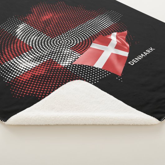 Dänemark-Flagge Sherpadecke (3/4)