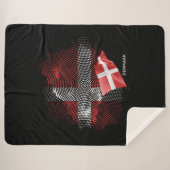 Dänemark-Flagge Sherpadecke (Vorderseite (Horizontal))