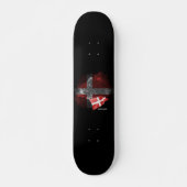 Dänemark-Flagge Skateboard (Vorne)