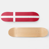 Dänemark Flagge Skateboard (Horizontal)