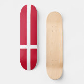 Dänemark Flagge Skateboard (Vorderseite)