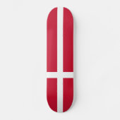 Dänemark Flagge Skateboard (Vorderseite)