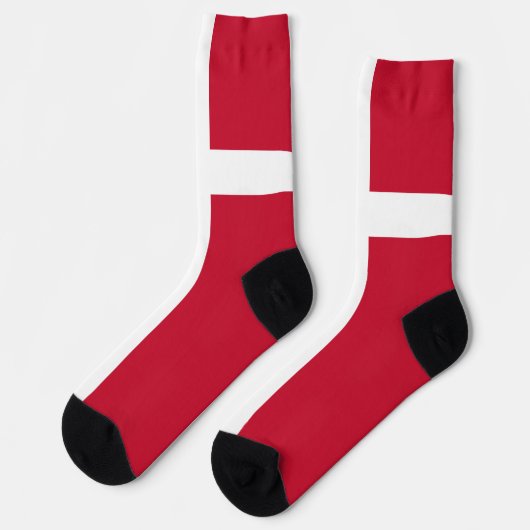 Dänemark Flagge Socken (Linkes Detail)