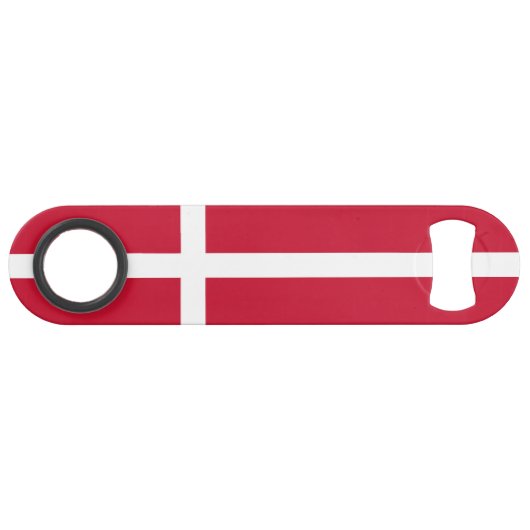 Dänemark Flagge Speed Flaschenöffner (Vorderseite (Horizontal))