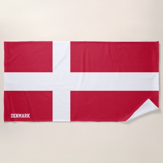 Dänemark Flagge Splendid Patriotic Strandtuch (Vorderseite)