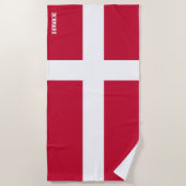 Dänemark Flagge Splendid Patriotic Strandtuch (Vorderseite)