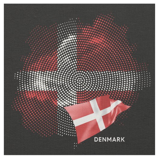 Dänemark-Flagge Stoff (Nahaufnahme)