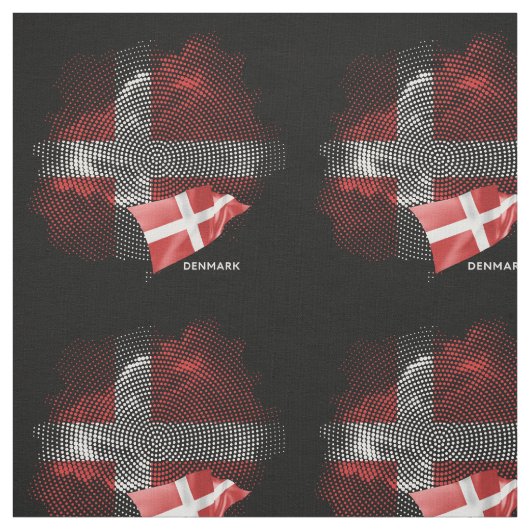 Dänemark-Flagge Stoff (Muster)