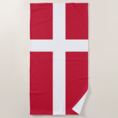 Dänemark Flagge Strandtuch (Vorderseite)