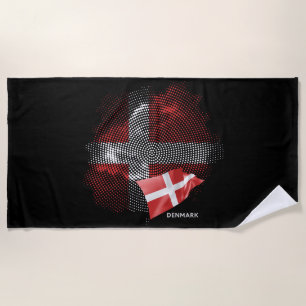 Dänemark-Flagge Strandtuch