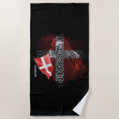 Dänemark-Flagge Strandtuch (Vorderseite)